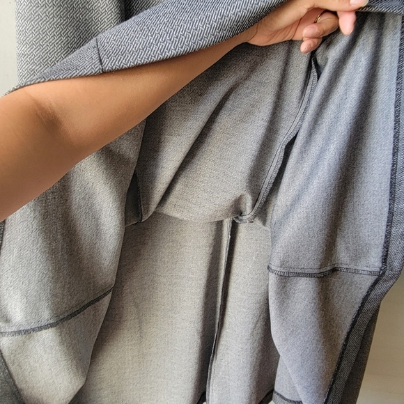 NEW Coldwater Creek Melange Boot Midi Skirt Dark Beige Size 10 Flare Zip Button - Picture 5 of 7